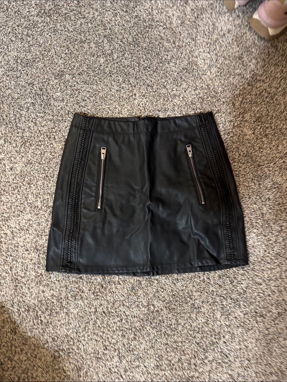 Express Faux Leather Skirt